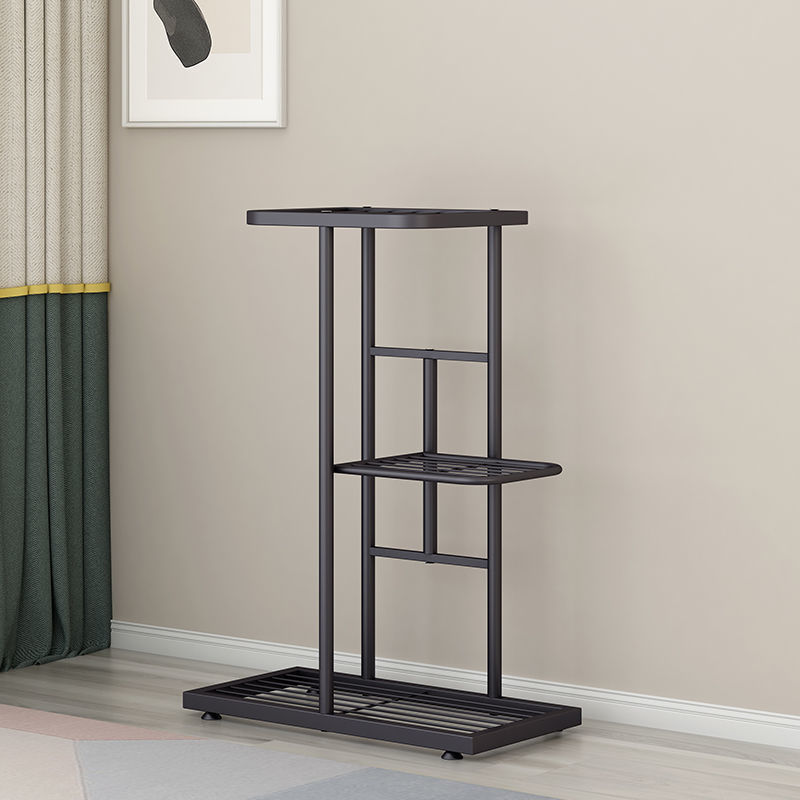 Gemdeck 3/4 Tiers Plant Stands Flower Pots Storage Rack Display Shelf, Dark Gray