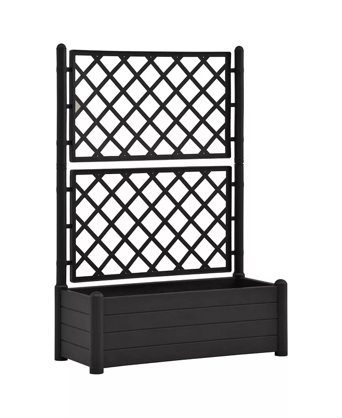 vidaXL Garden Planter with Trellis 39.4