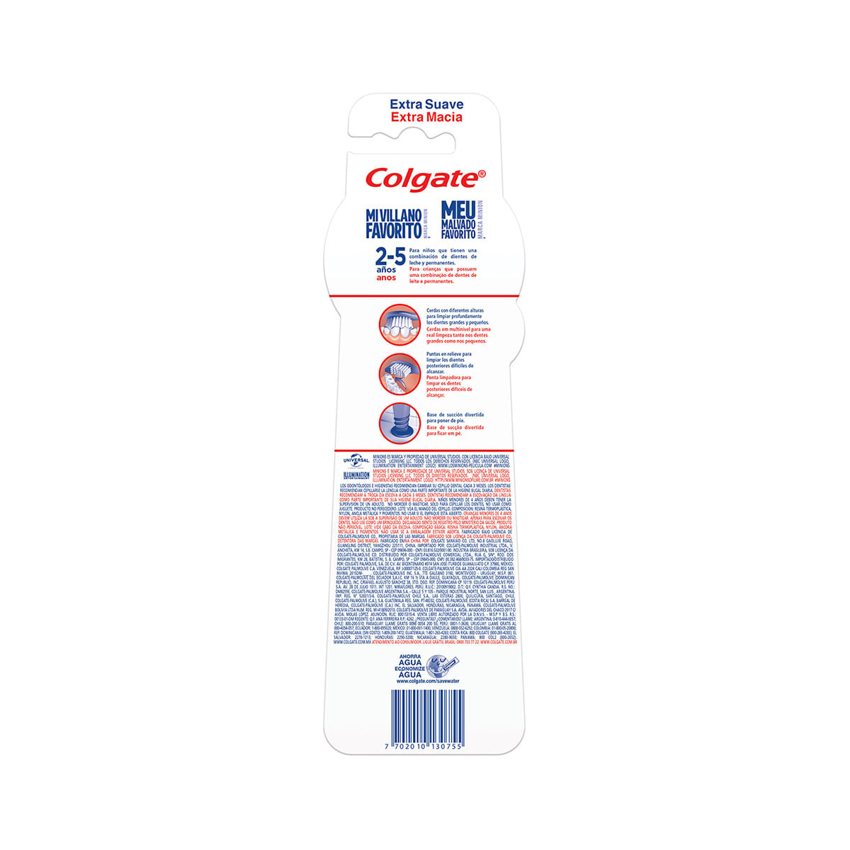 Escova Dental Infantil Colgate Minions 2 Unidades