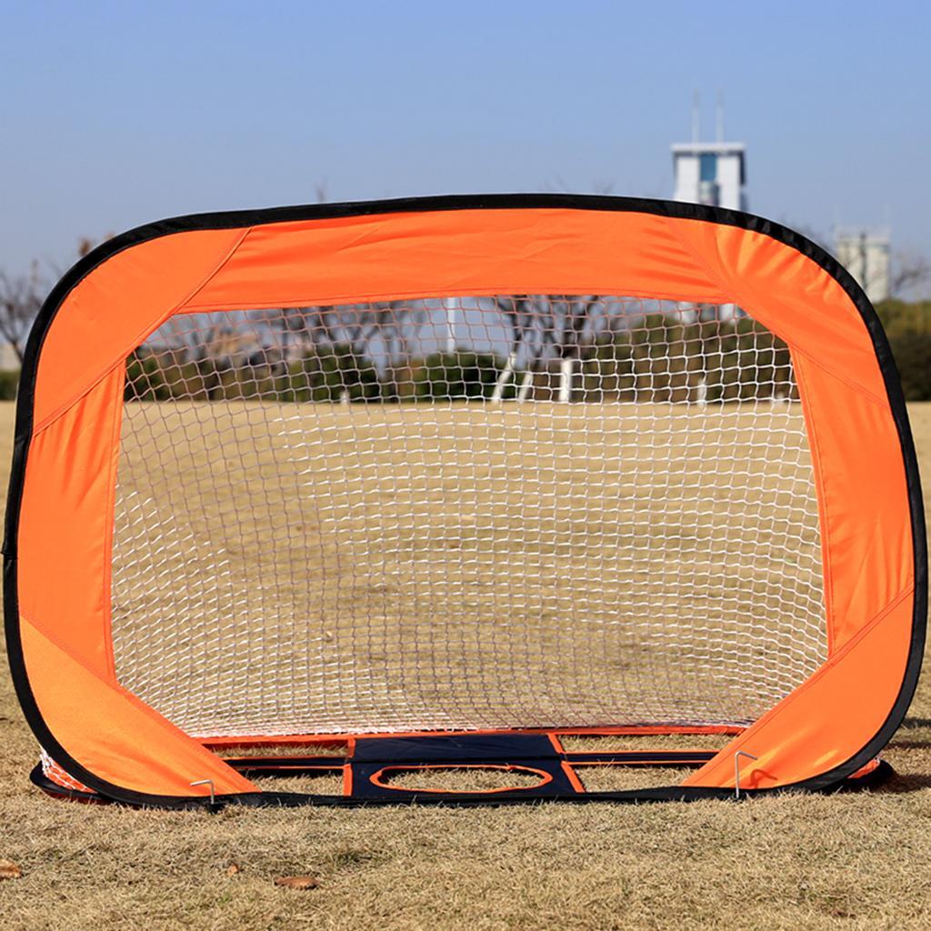 Children Orange Soccer Goal Portable Football Gate Outdoor Sport Toy Set