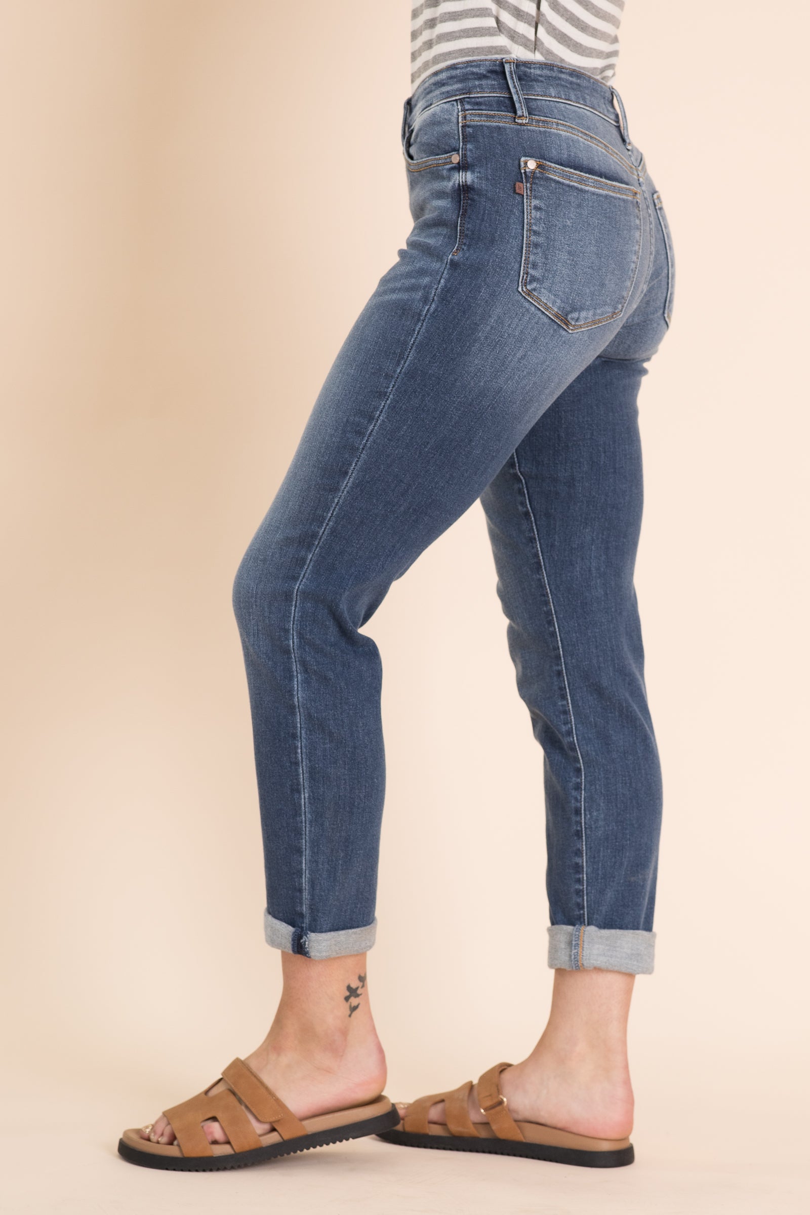 Judy Blue Vintage Wash Boyfriend Fit Jean