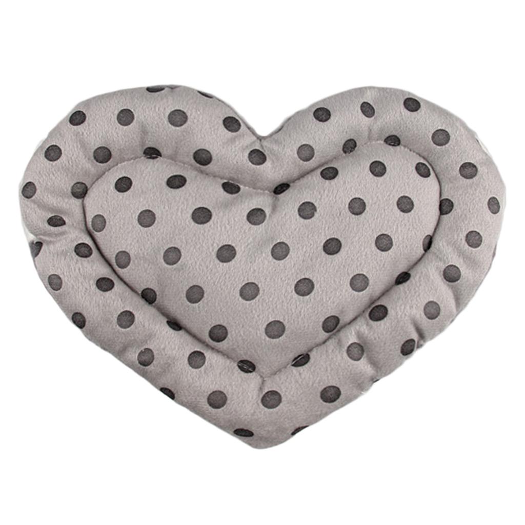 2x Reversible Cloth Pet Dog Hamster Crate Kennel Pad Heart Shape