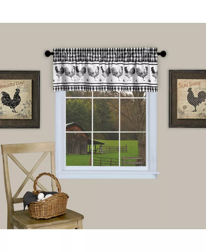 Achim Barnyard Window Curtain Valance， 58x14