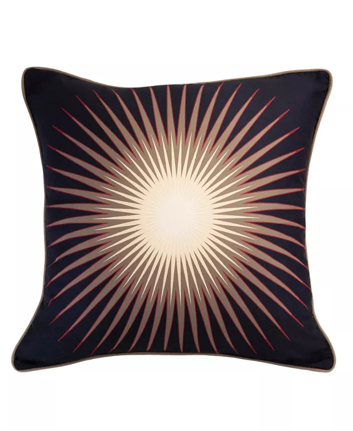 Donna Sharp Mojave Red Starburst Decorative Pillow， 18