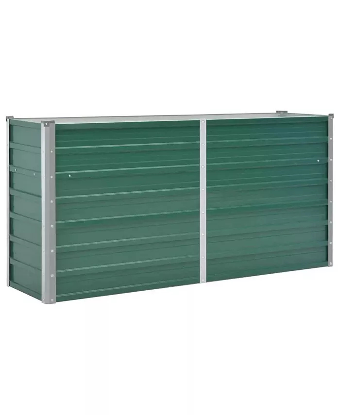 vidaXL Garden Raised Bed Galvanized Steel 63