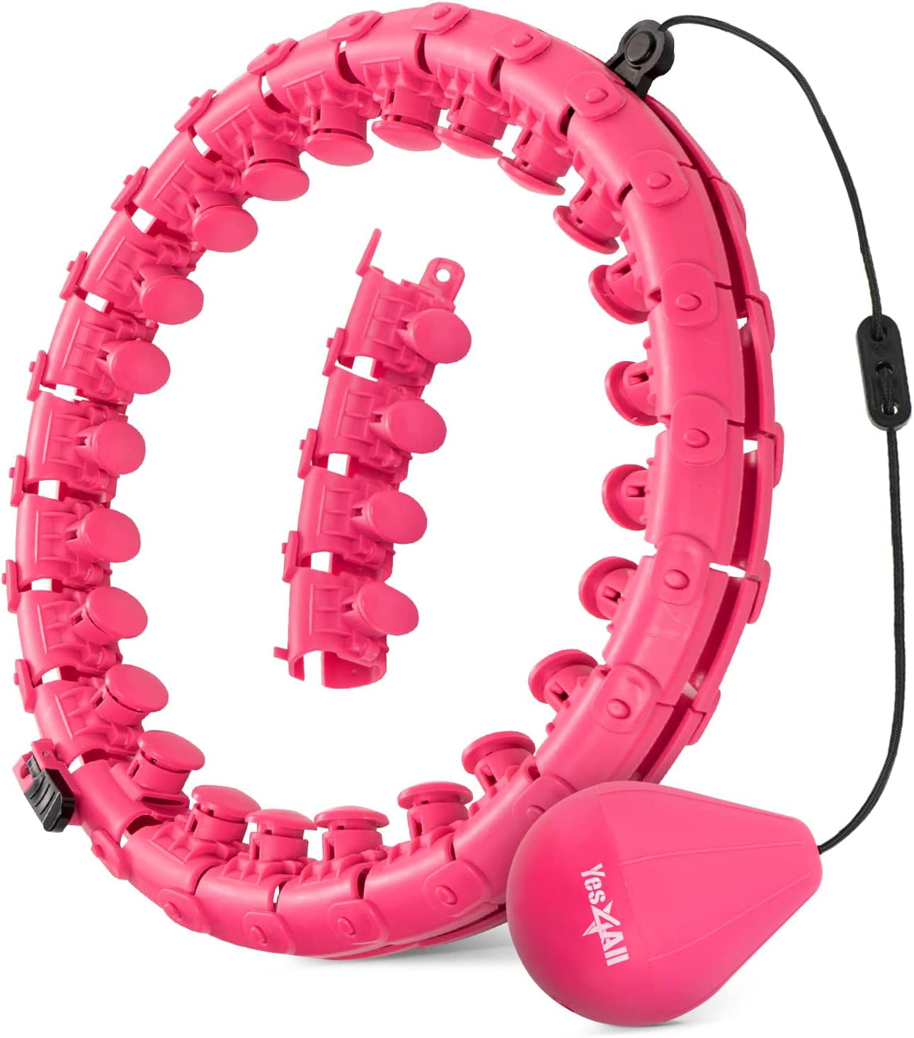 Yes4All Hula Smart Hoops， Pink
