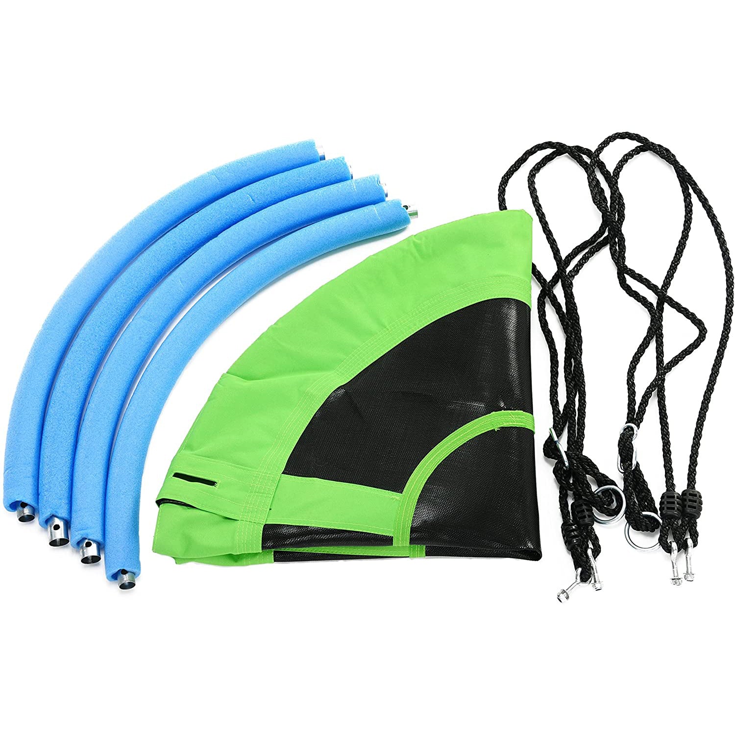 Swinging Monkey Giant 40 Inch Web Fabric Outdoor Saucer Tree Swing， Green