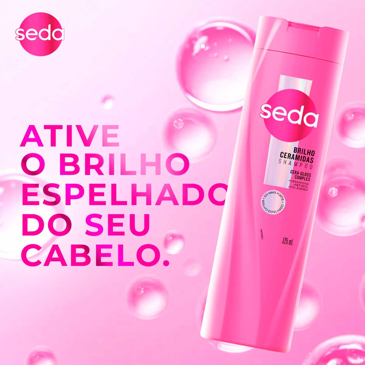 Shampoo Seda Ceramidas Infusao Ativa Retinol e Colageno 325ml