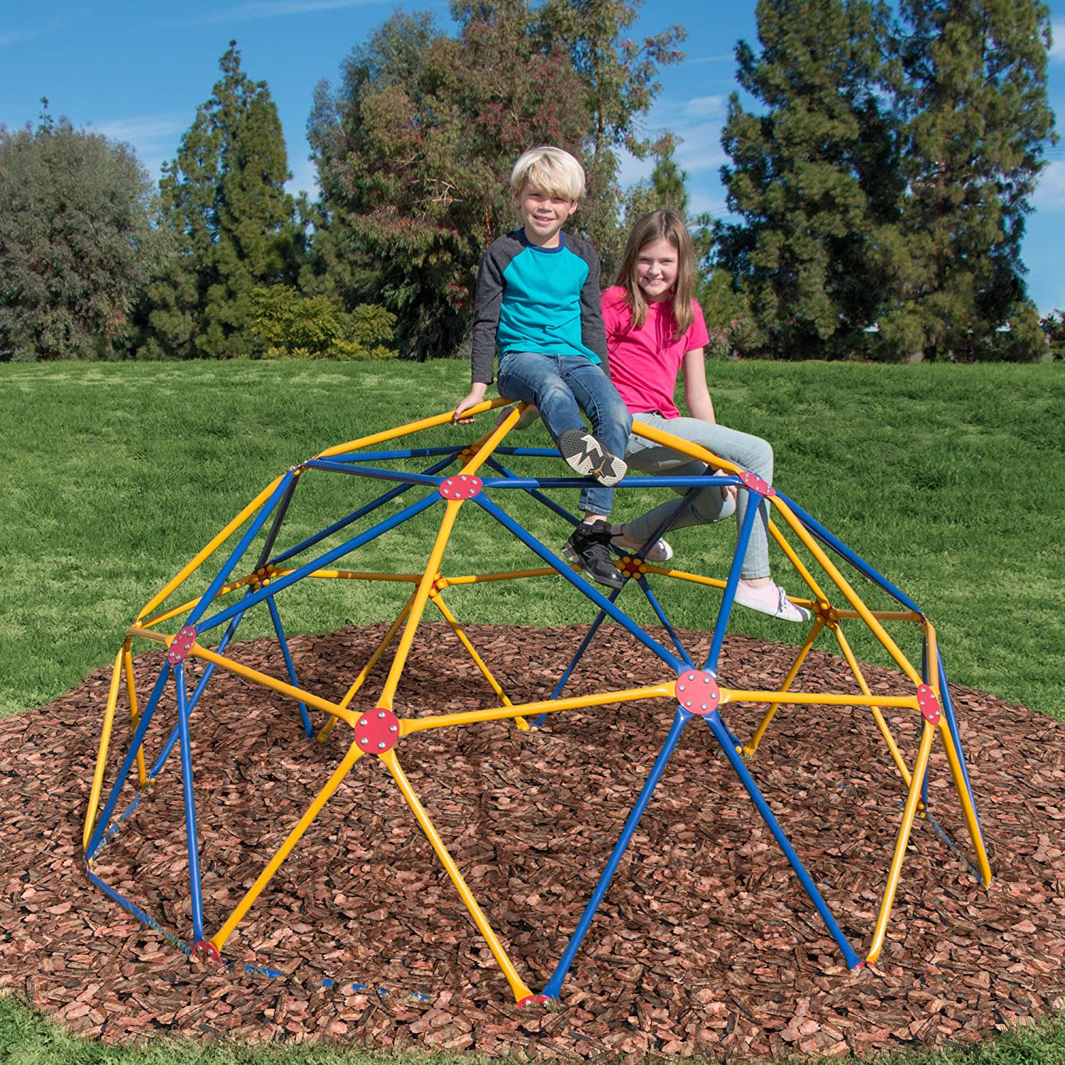 Impex Fitness Easy Outdoor Geodescent Space Dome Play Set， Ages 3 to 10