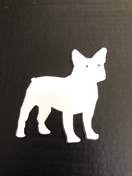 DCentral French Bulldog Flexible Screen Magnet: Double-Sided Décor; For NON-RETRACTABLE Screens， Multipurpose， Helps to Stop Walking into screens， Covers small tears in Screens， . Size 5.3