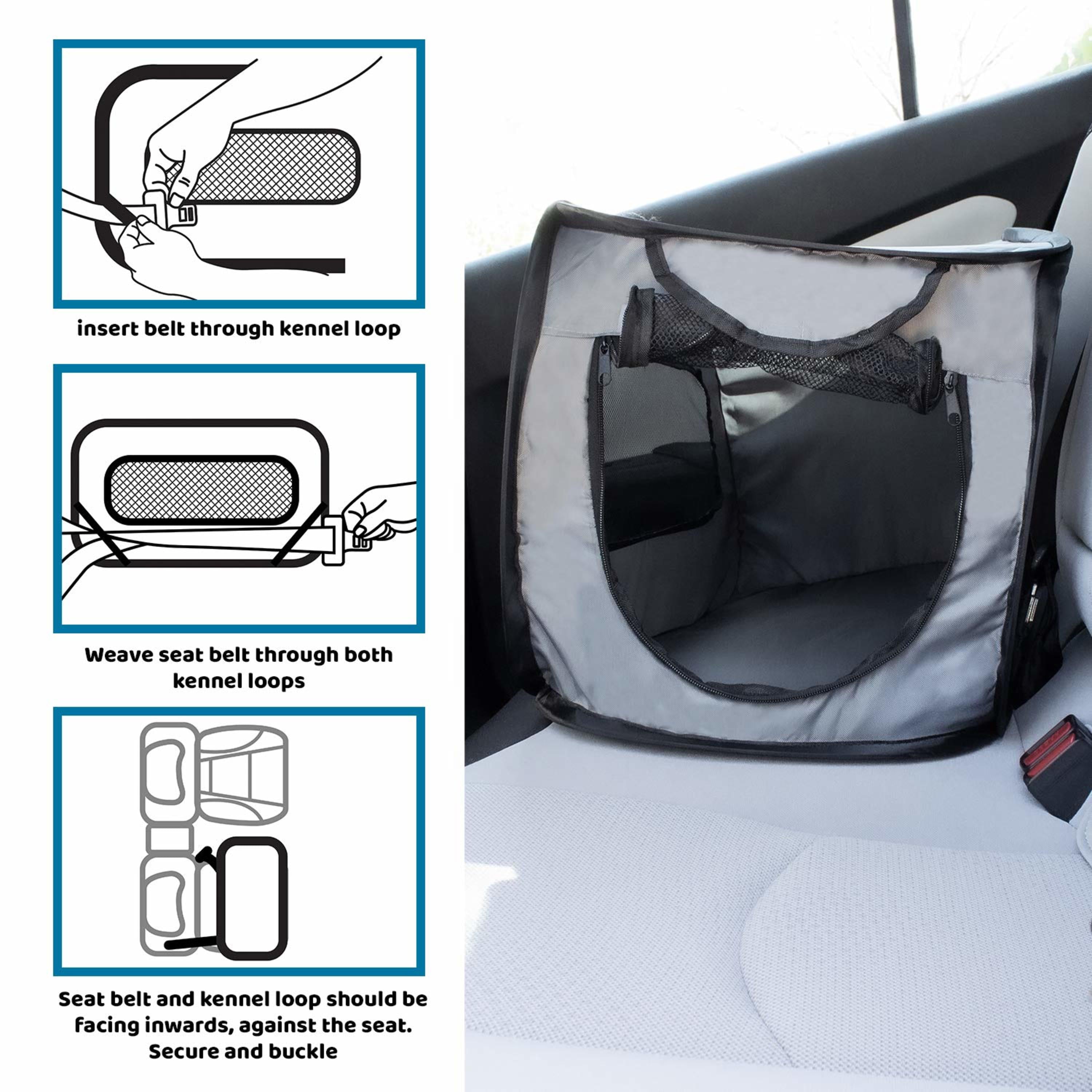 Downtown Pet Supply Pet Carriers for Cats and Dogs， Collapsible Dog Carrier， Giant