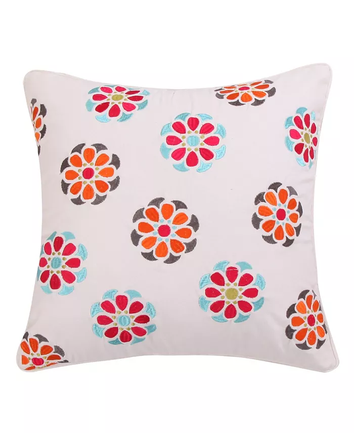 Levtex Mirage Embroidered Decorative Pillow， 18