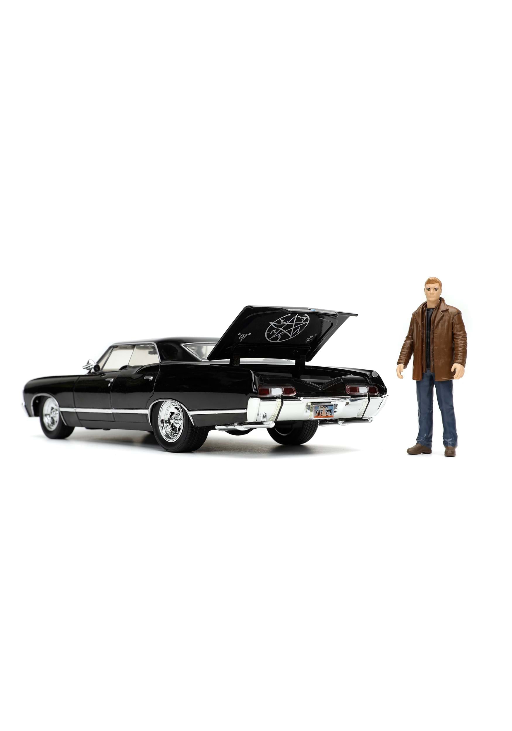 1:24 Hollywood Rides Chevy Impala With Supernatural Dean Winchester Figure