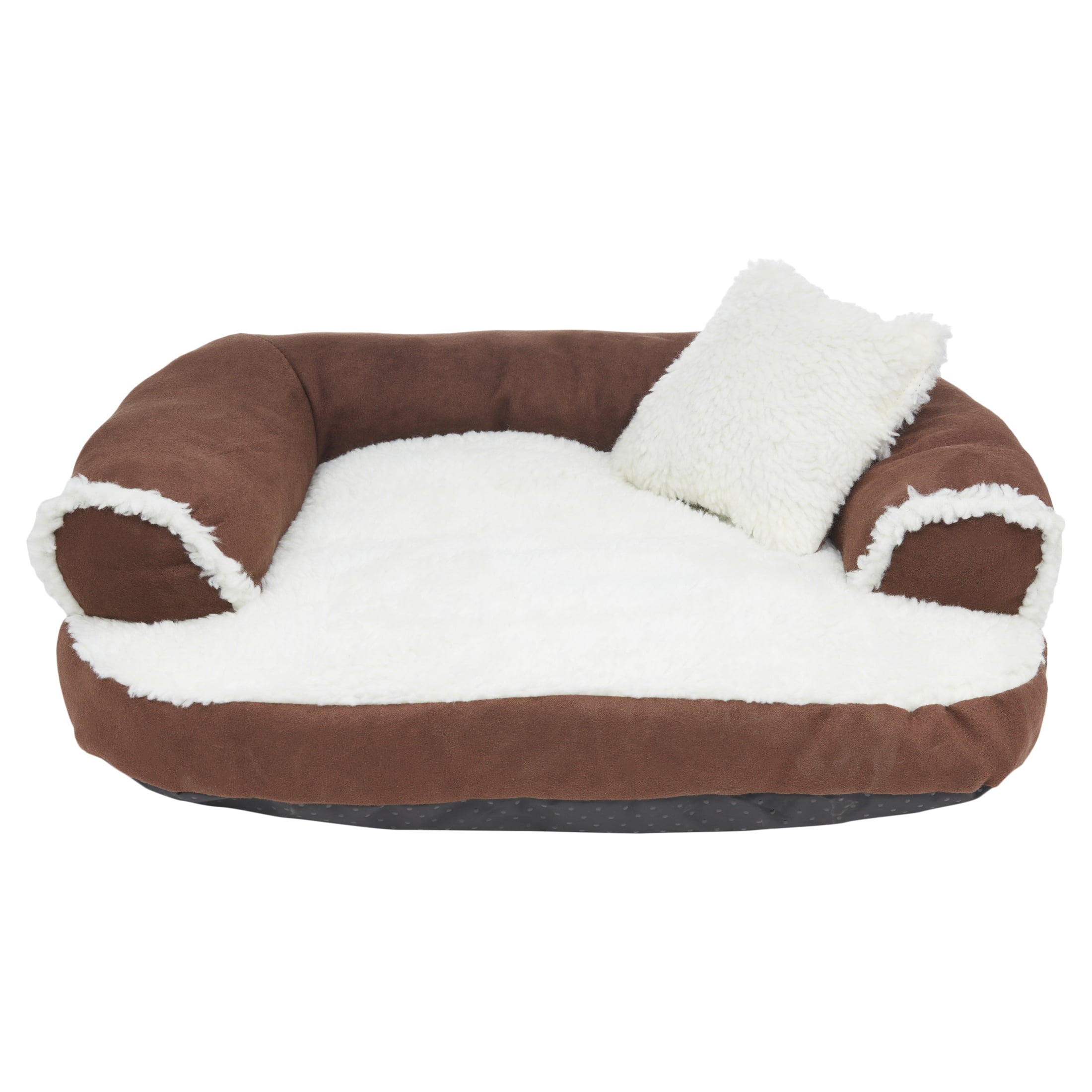 Aspen Pet Sofa with Pillow Dog Bed， Medium， Assorted Color