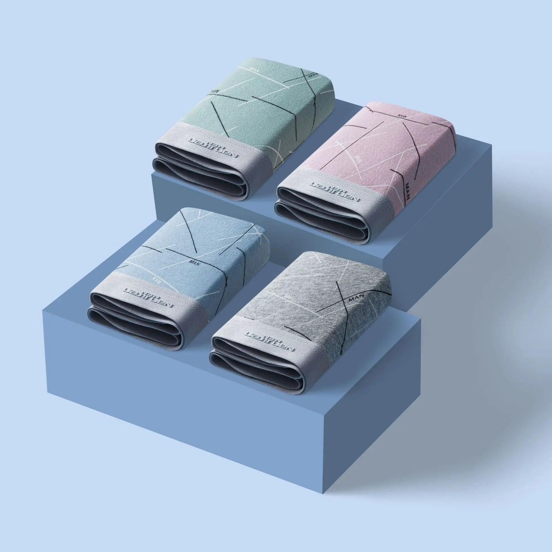 Kit de Cuecas Himalaia™ em Seda Gelo - Frescor Alpino e Proteção Antibacteriana Avançada!