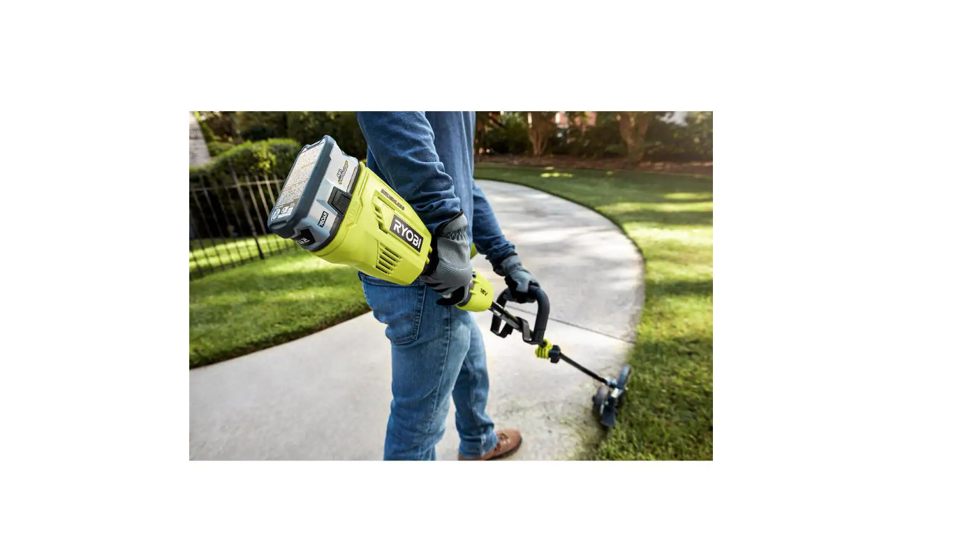RYOBI P20110 ONE+ 18V Brushless 15 in. Cordless Attachment Capable String Trimmer with 4.0 Ah Battery and Charger