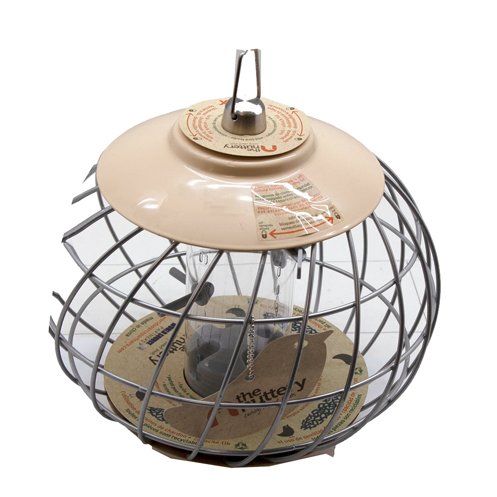World Source Partners NC022 Helix Thistle Bird Feeder， Cream
