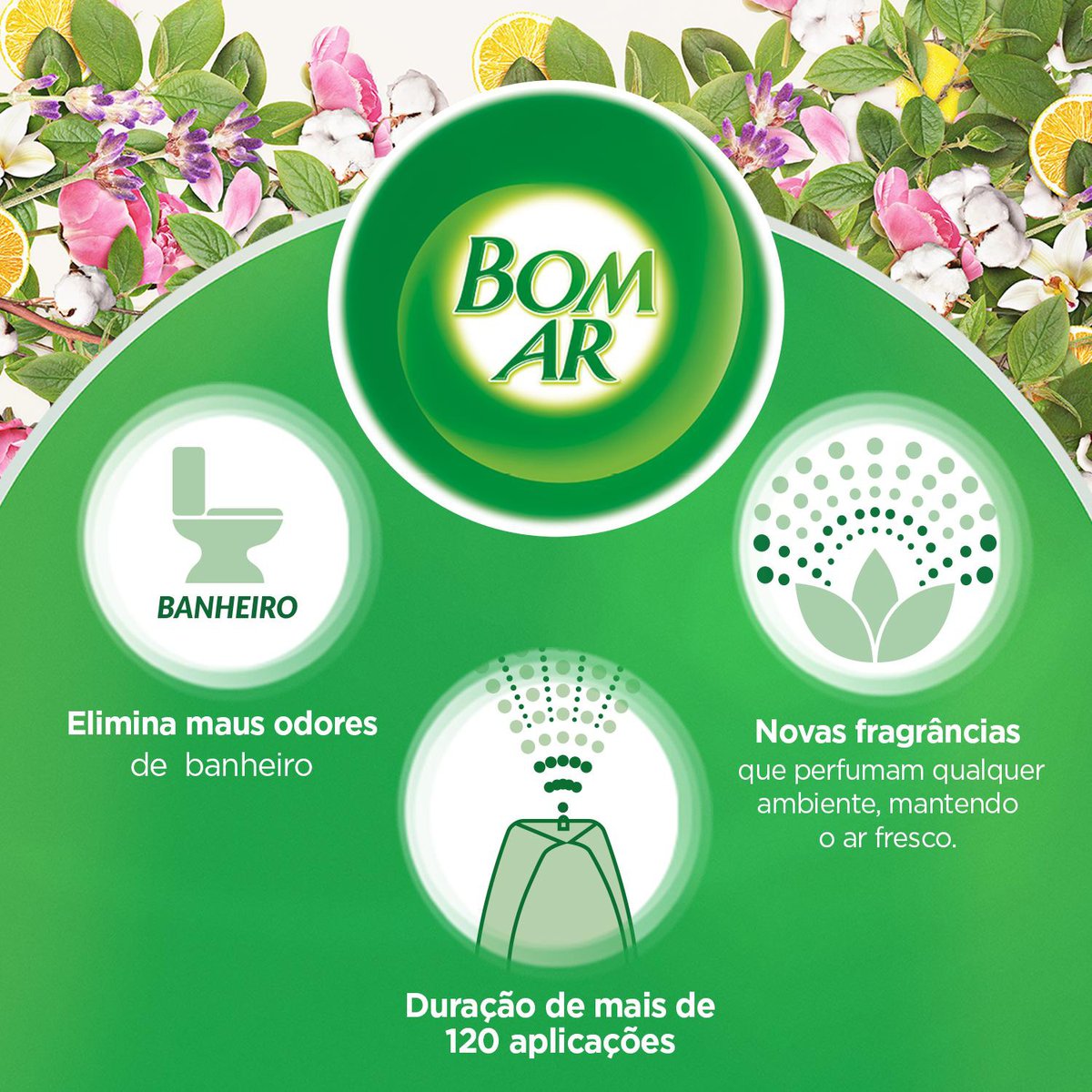 Aromatizador Bom Ar Click Spray Campos de Lavanda Aparelho + Refil 12ml