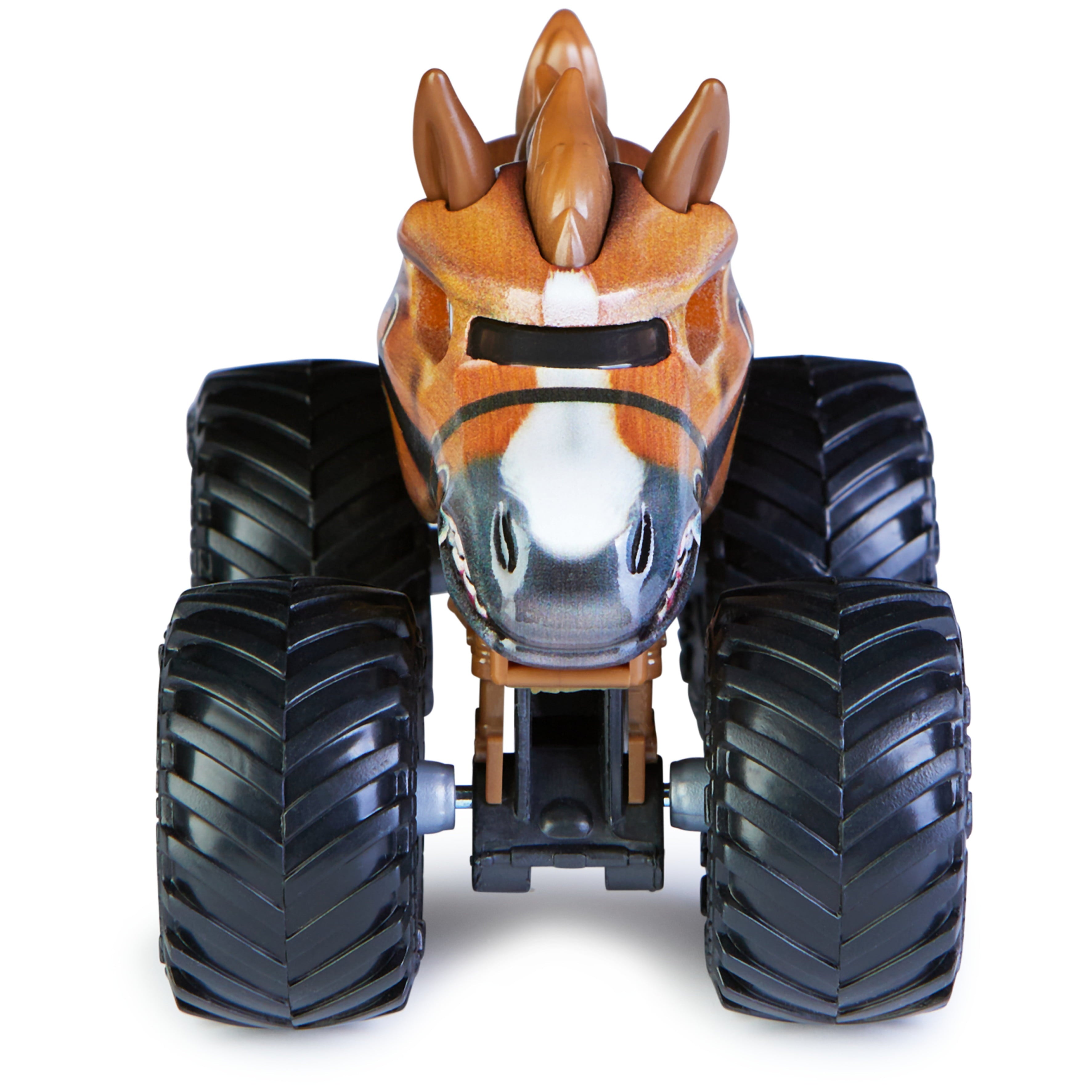 Monster Jam 1:64 Horse Power Monster Truck， Crazy Creatures Series