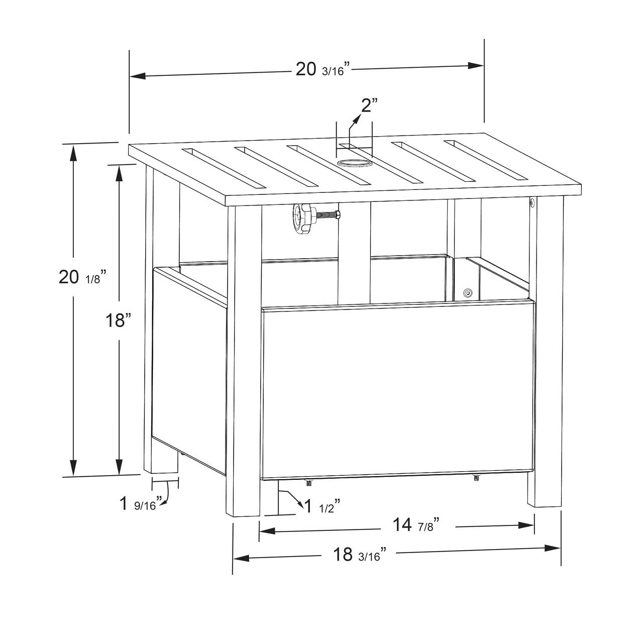 California Umbrella Sunmaster Patio Side Table Umbrella Base, Multiple Colors