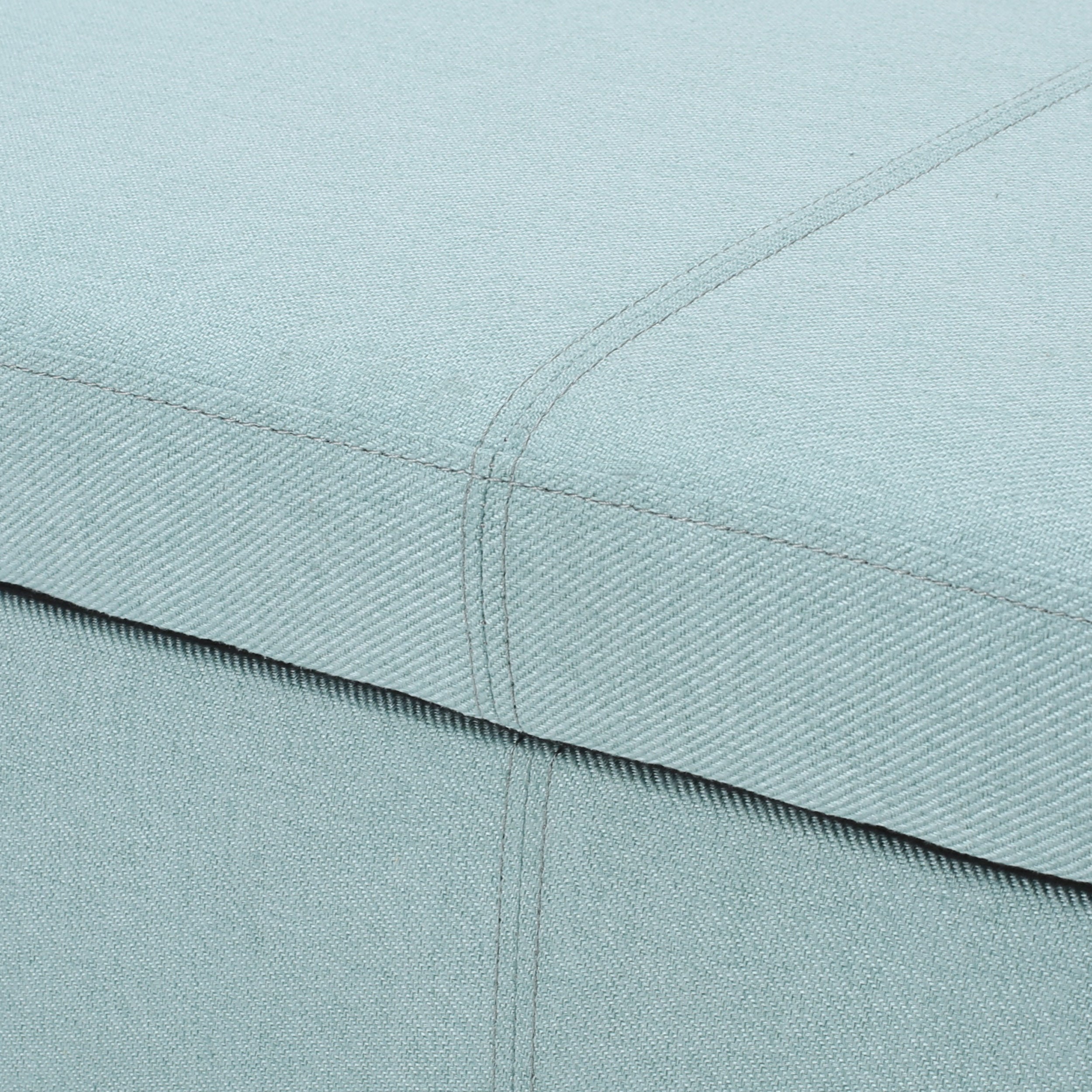 Danbury Contemporary Fabric Upholstered Storage Ottoman Bench with Rolled Arms