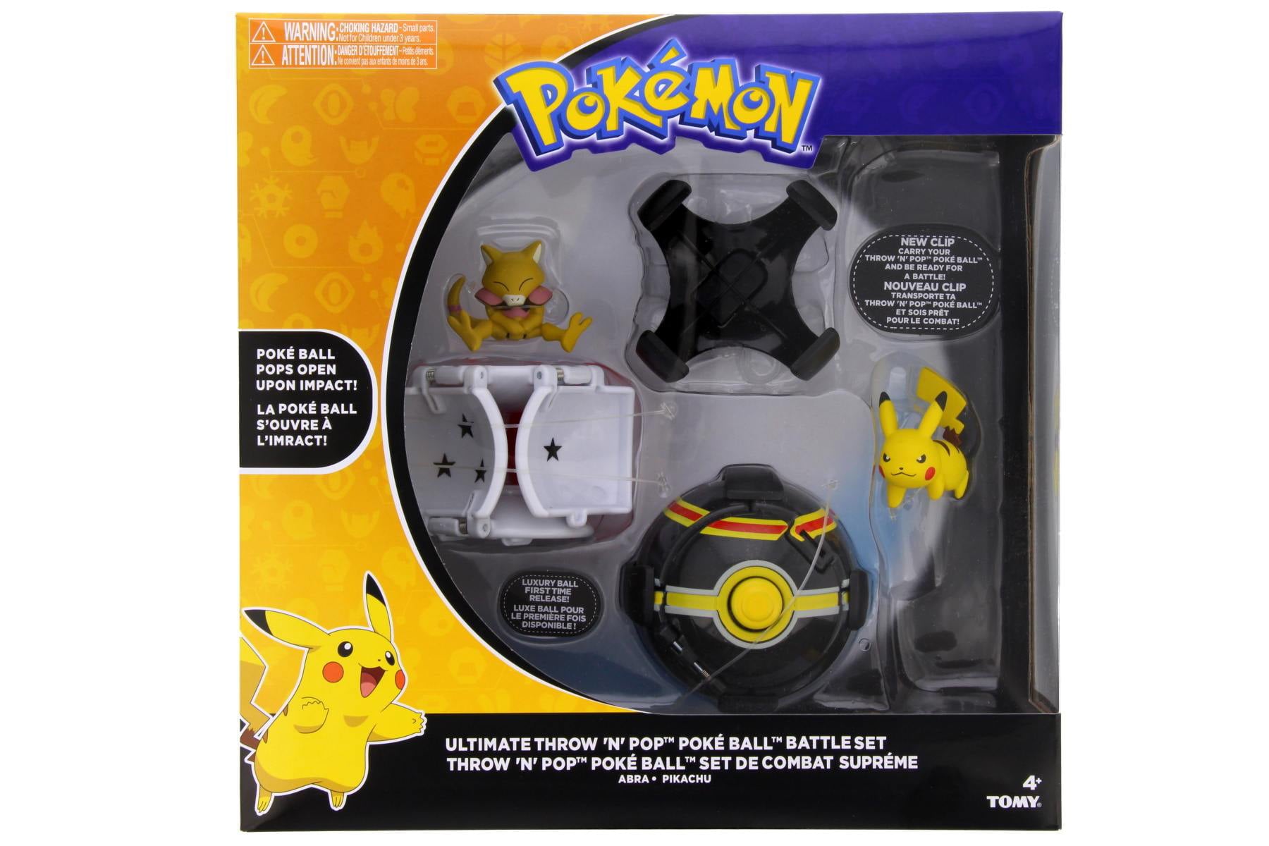 Pokemon Throw 'n' Pop Pokeball Ultimate Throw 'N' Pop Poke Ball Battle Set [Pikachu and Abra]