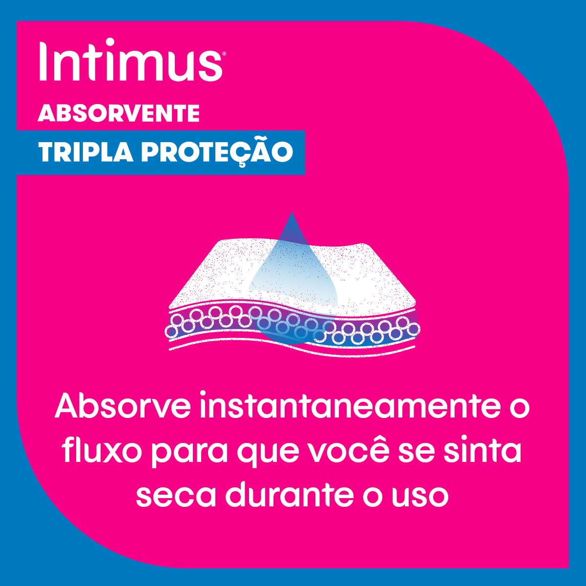Absorvente Tripla Protecao Suave com Abas Intimus 32 Unidades
