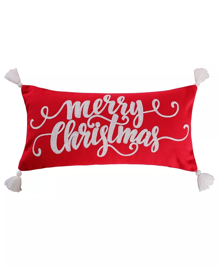 Levtex Christmas Road Trip Merry Christmas Decorative Pillow， 12