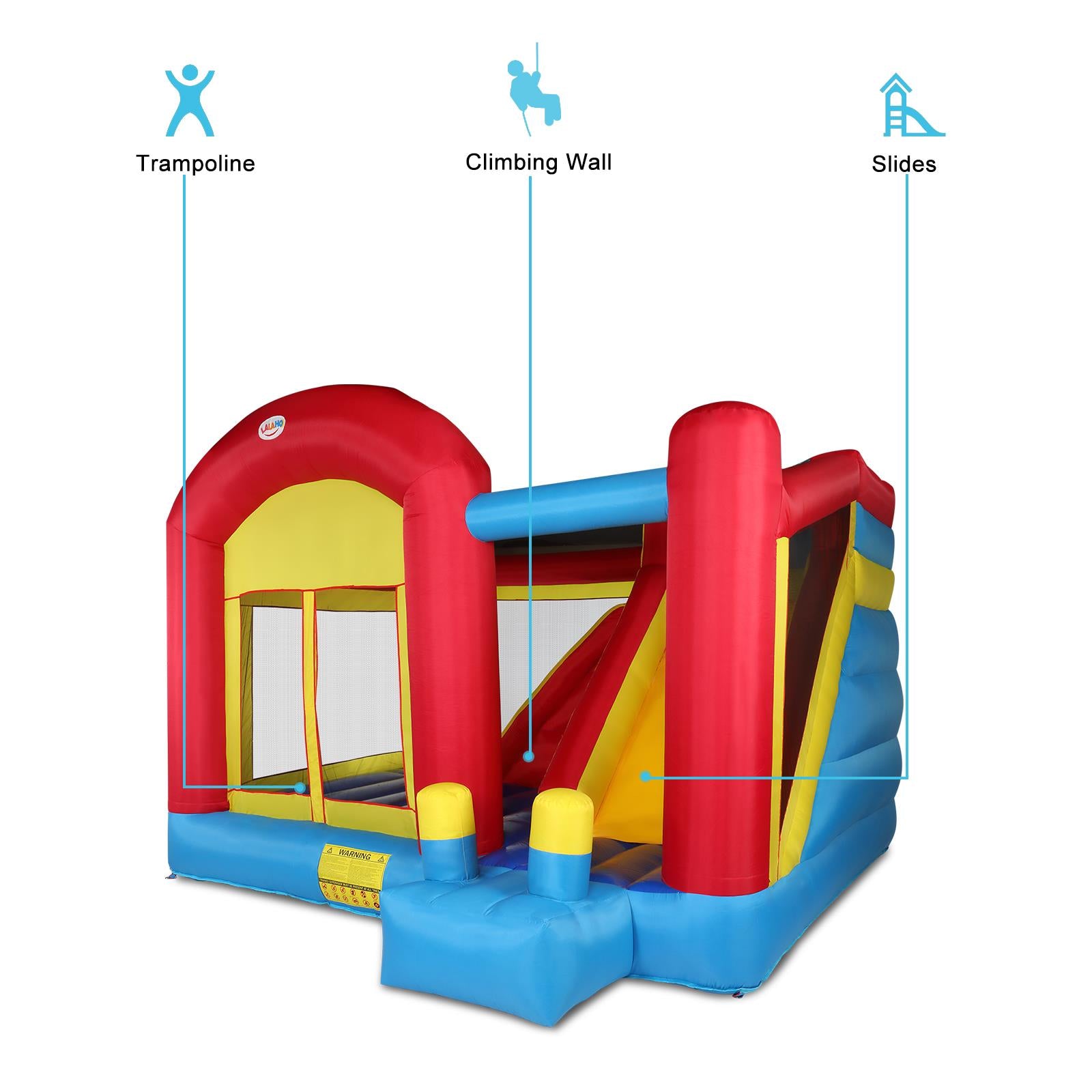 Ktaxon Slide Inflatable Bounce House Castle Moonwalk Jumper Bouncer without Air Blower