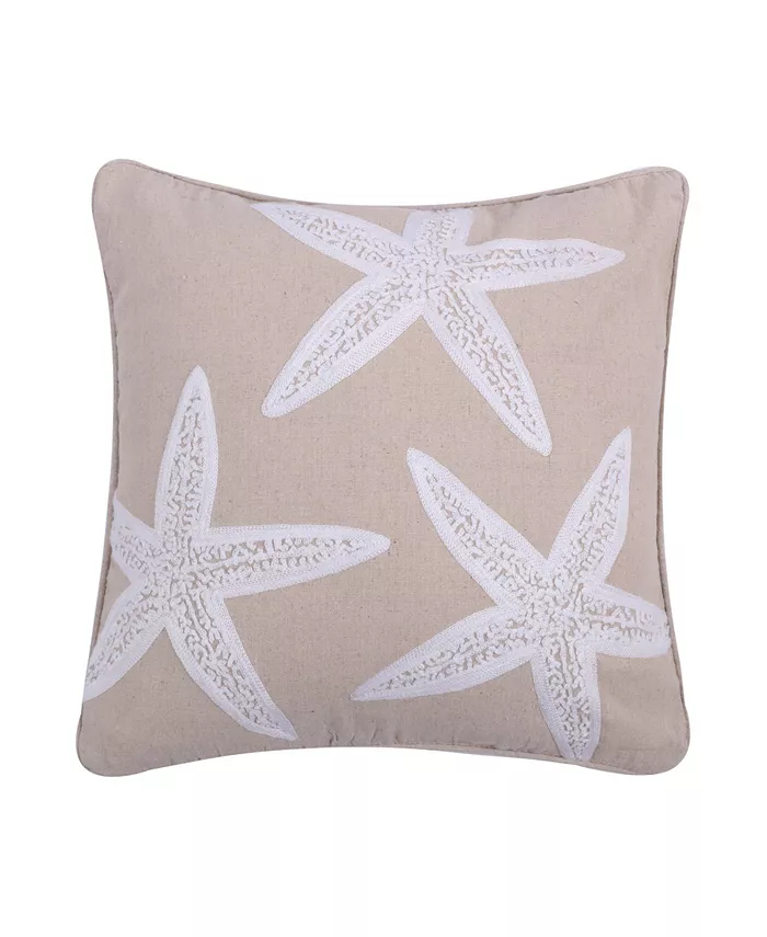 Levtex Home Stone Harbor Embroidered Decorative Pillow， 18