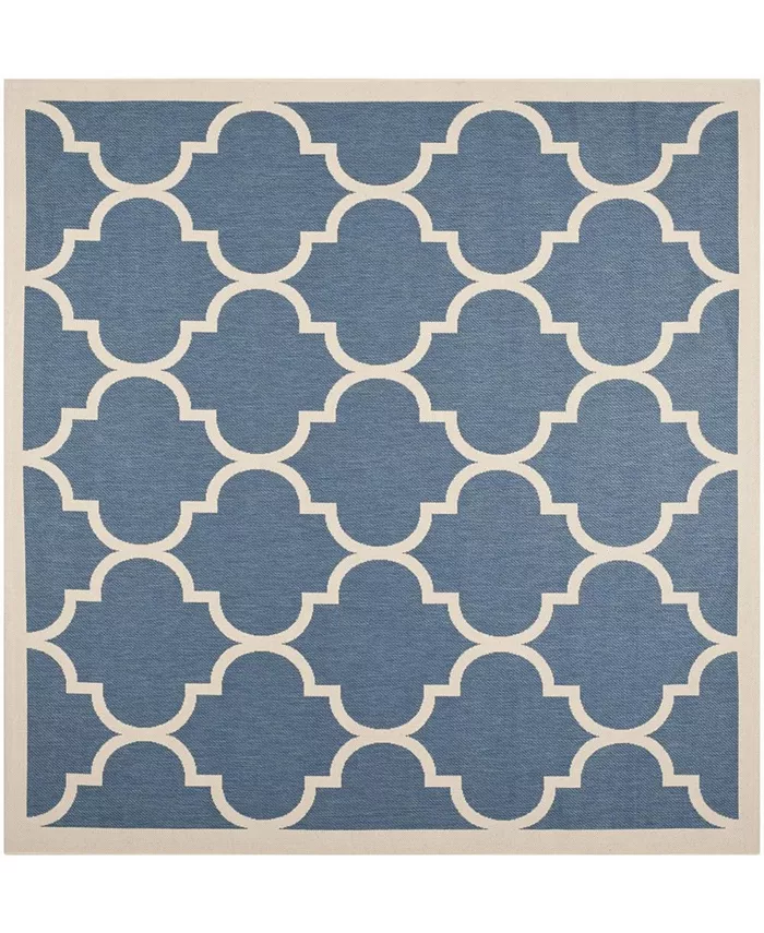 Safavieh Courtyard Blue and Beige 5'3