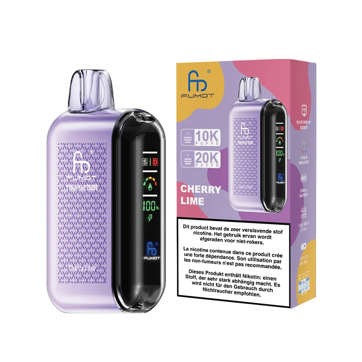Fumot Tornado Vape 20000 - Cherry Lime
