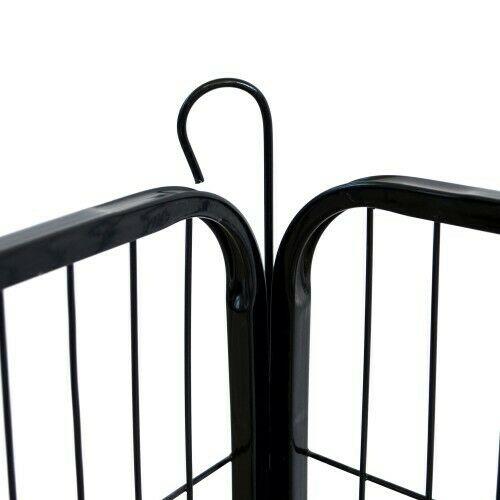 Magshion Dog Pen， 8 Panels 24 in Heavy Duty Folding Large Metal Dog Fence， Cat Puppy Pet Exercise Playpen， Indoor Outdoor Anti-Rust Pet Crate Cage Barrier Kennels