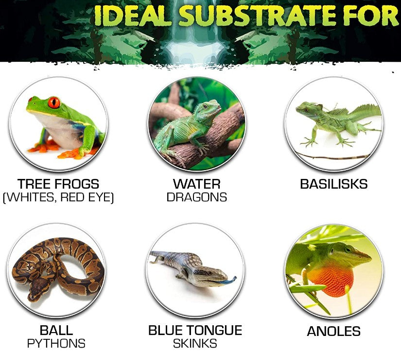 43.2 quart (6 x 7.2 qt) Exo Terra Coco Husk Coconut Fiber Bedding for Reptile Terrariums