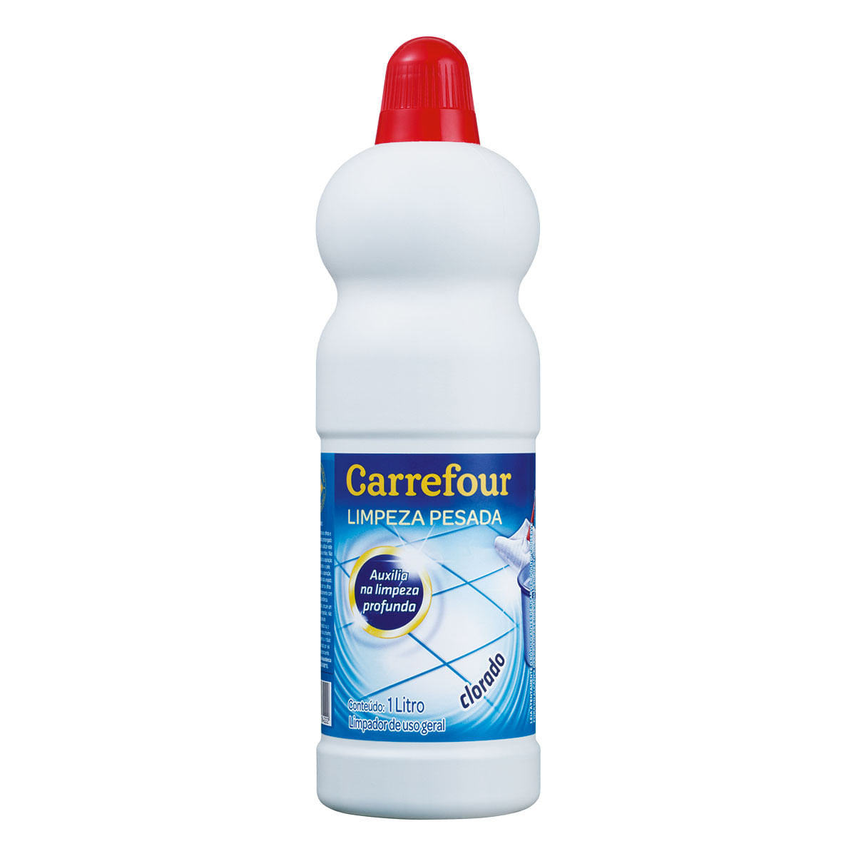 Limpa Piso com Cloro Carrefour Limpeza Pesada Original 1 Litro
