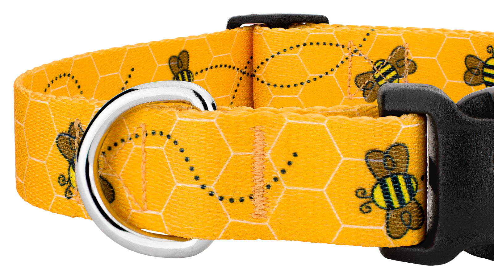 Country Brook Design® Deluxe Busy Bee Dog Collar - Made In The U.S.A.， Small