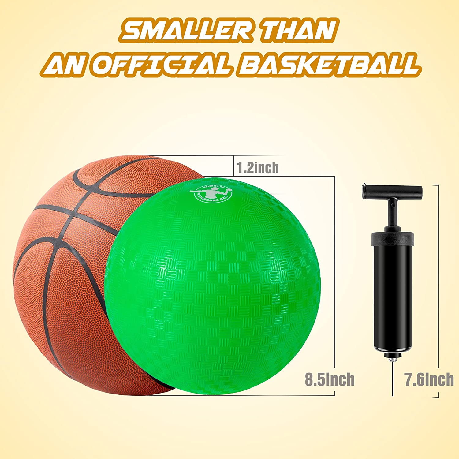 Homotte Dodgeballs Playground Balls 8.5