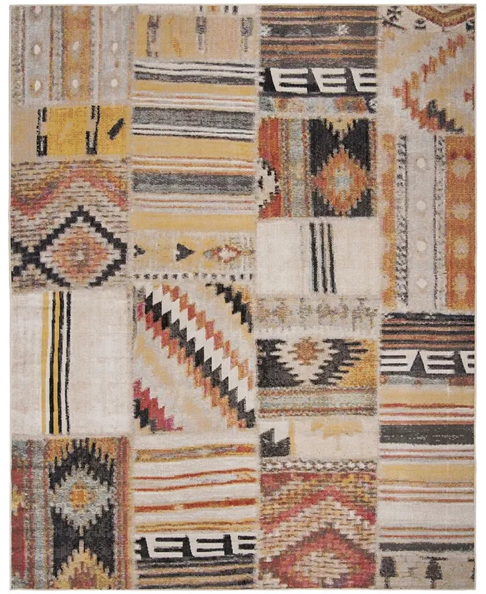 Safavieh Montage Taupe and Multi 9' x 12' Outdoor Area Rug