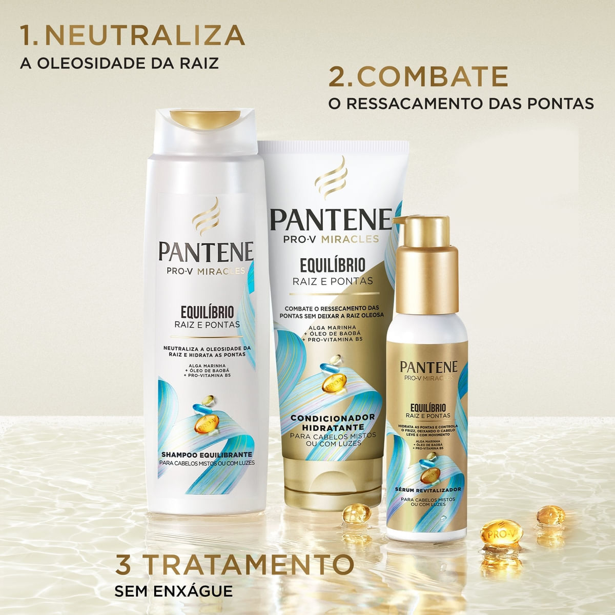 Condicionador Pantene Pro-V Miracles Equilibrio Raiz e Pontas 250ml