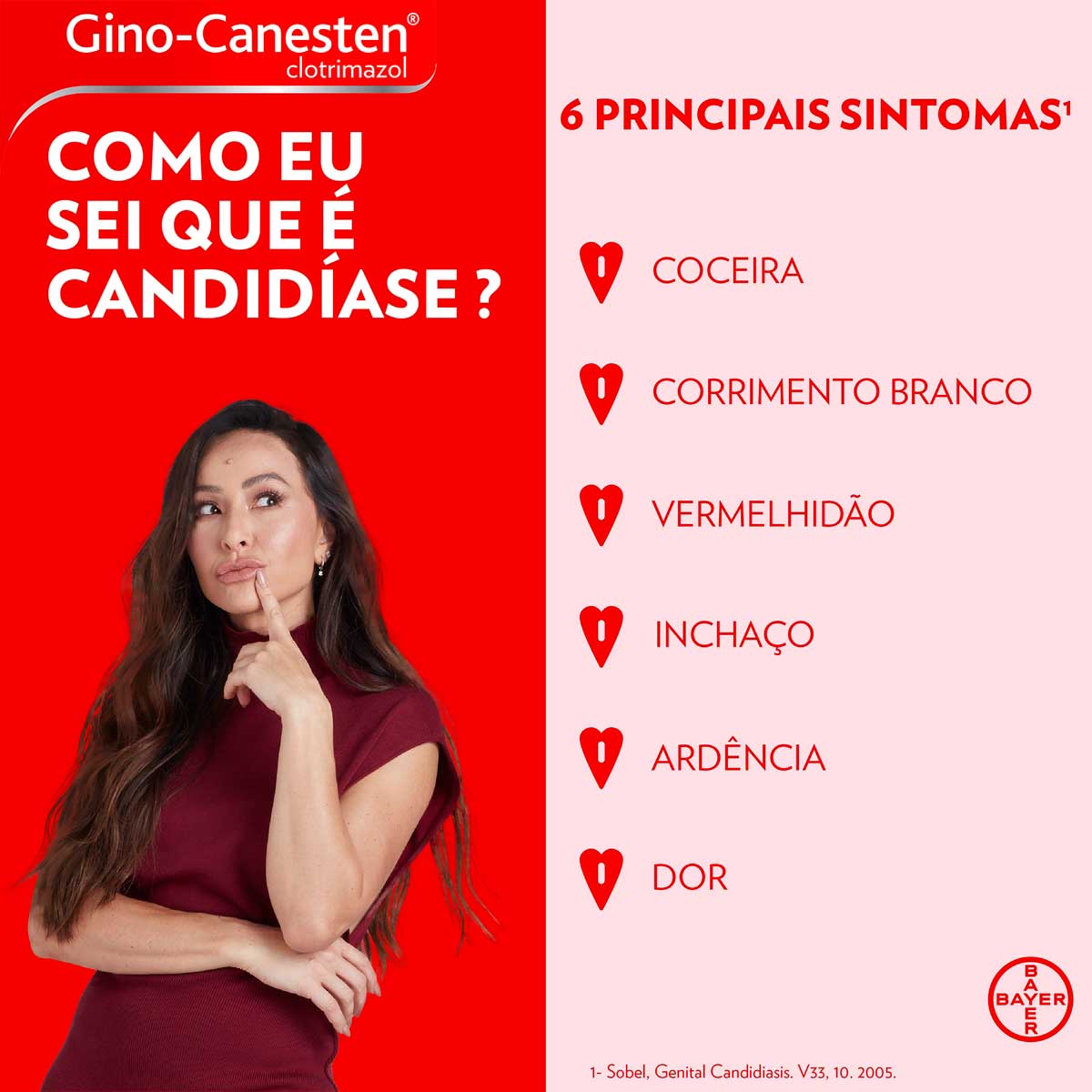 Comprimido Vaginal Gino-Canesten Tratamento da Candidiase 1 Dia