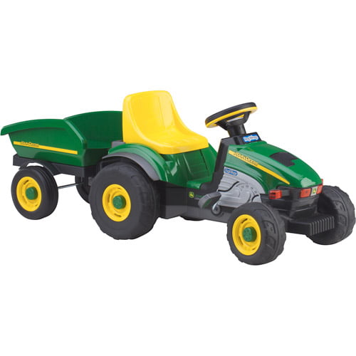 Peg Perego John Deere Farm Tractor and Trailer Pedal Ride-On