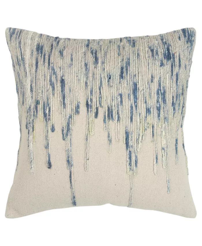 Rizzy Home Abstract Design Polyester Filled Decorative Pillow， 20