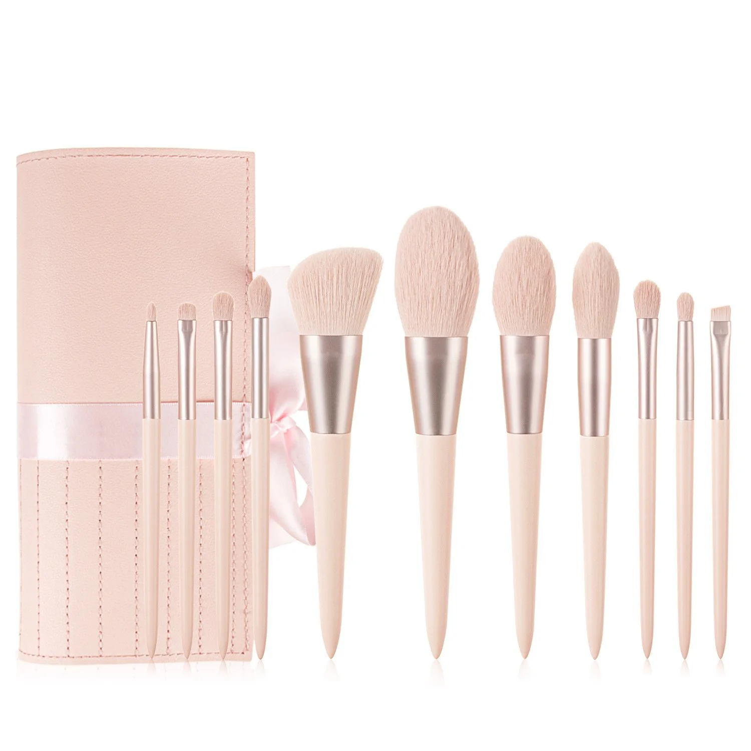 Hot Sale Private Label 11 Piece Blush Powder Foundation Makeup Brush Set