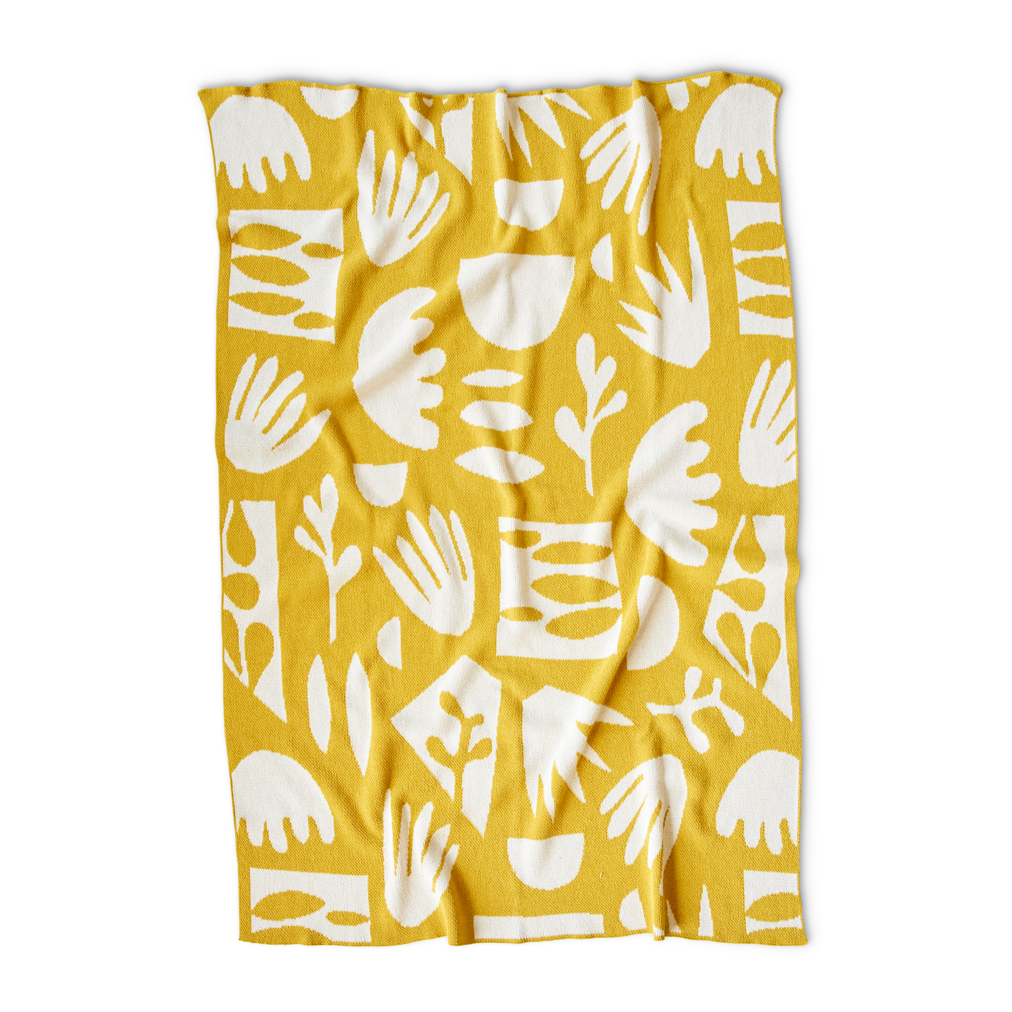 Succulents Citrine Throw Blanket