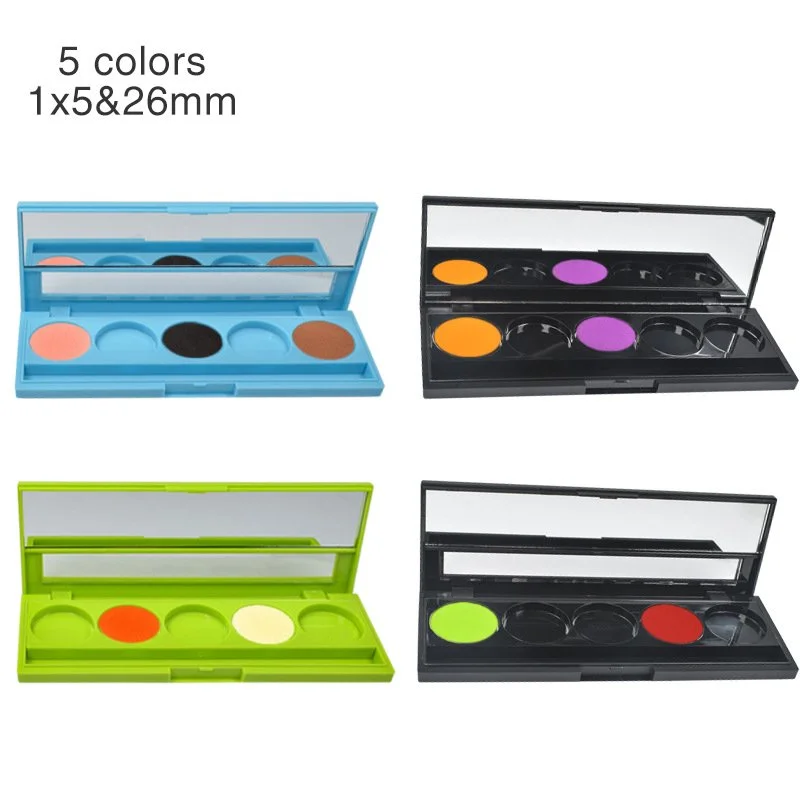 Custom High Pigment Plastic Packging 5 Color Eyeshadow Palette