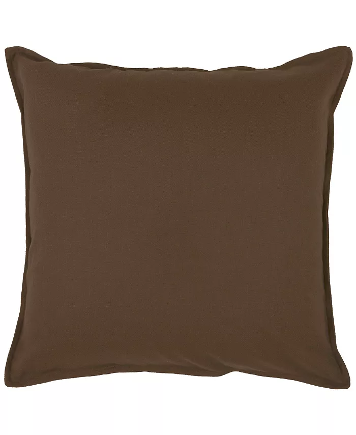 Rizzy Home Solid Down Filled Decorative Pillow， 20