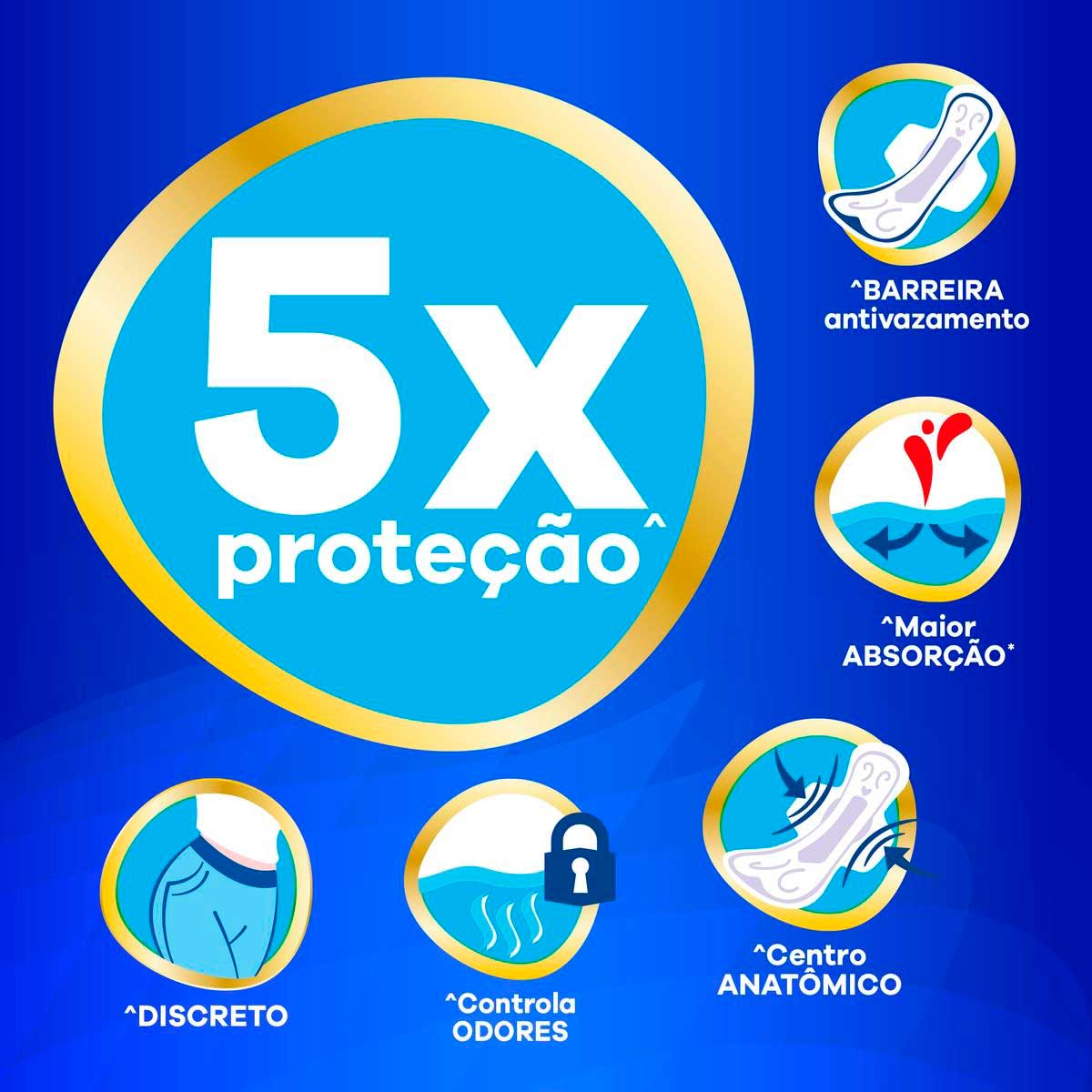 Absorvente Always Noturno G Seca com Abas 8 Unidades