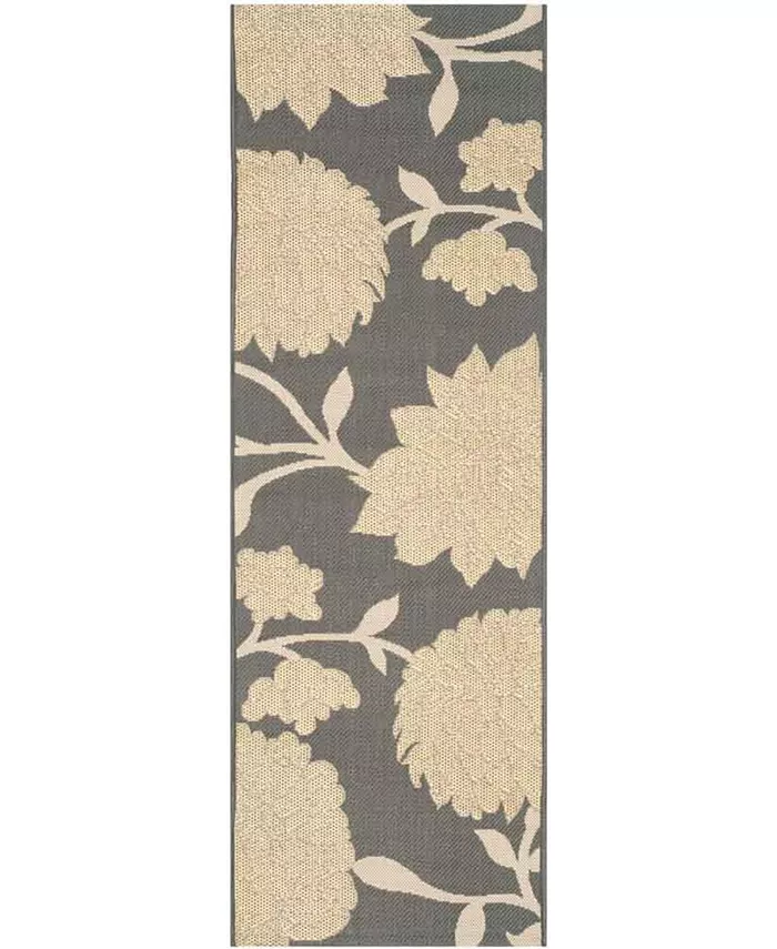 Safavieh Courtyard Anthracite and Beige 2'3