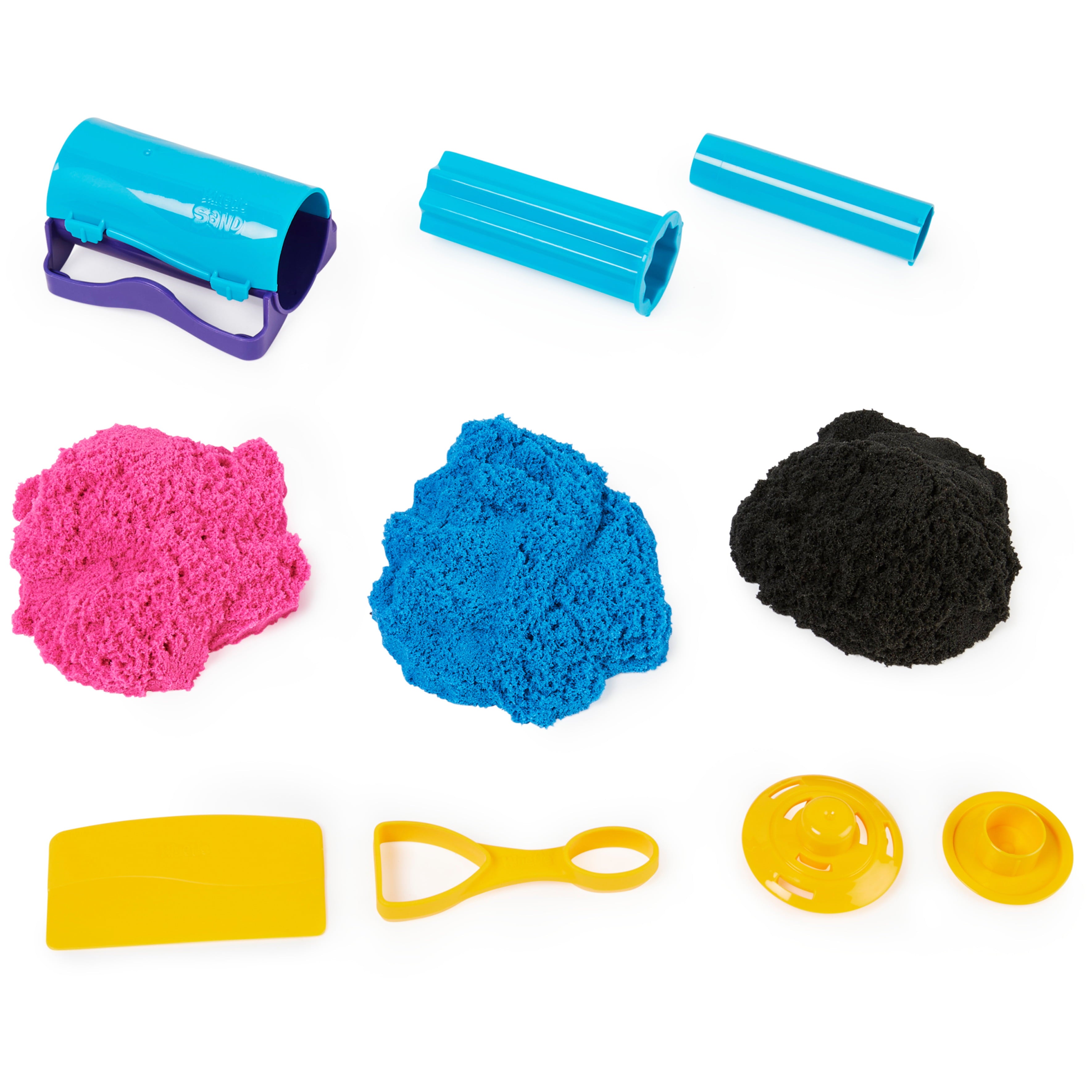 Kinetic Sand Slice N' Surprise with 13.5oz Sand (3 Colors) and 7 Tools