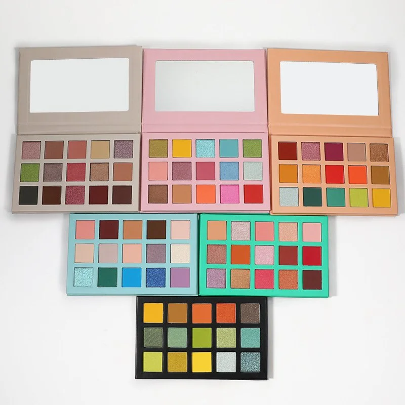 High Pigment Cosmetics Makeup No Logo Eye Makeup Eyeshadow Pallet Private Label 15 Colors Eyeshadow Palette